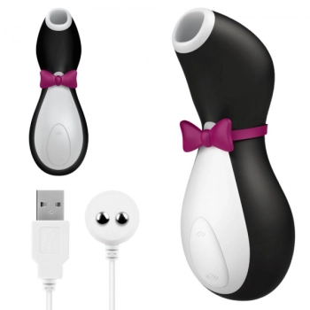 PINGWINEK MASAŻER ŁECHTACZKI SATISFYER PENGUIN PRO